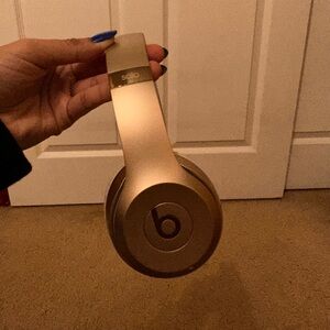 Beats Solo 3 Headphones, Rose Gold, Used